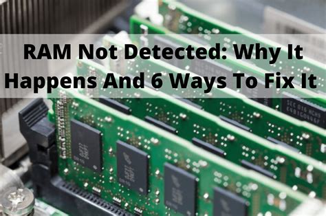 dust in ram slot|What to Do If Your RAM Isn't Detected By Your PC.